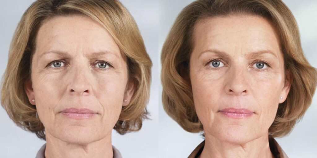 Before and After Image: Sculptra - front