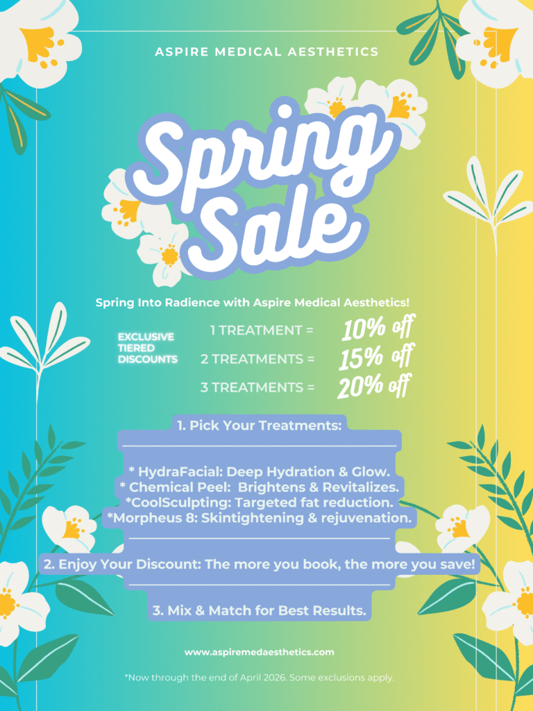 Light Blue White Floral Spring Sale Poster 1 Specials & Offers